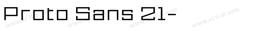 Proto Sans 21字体转换